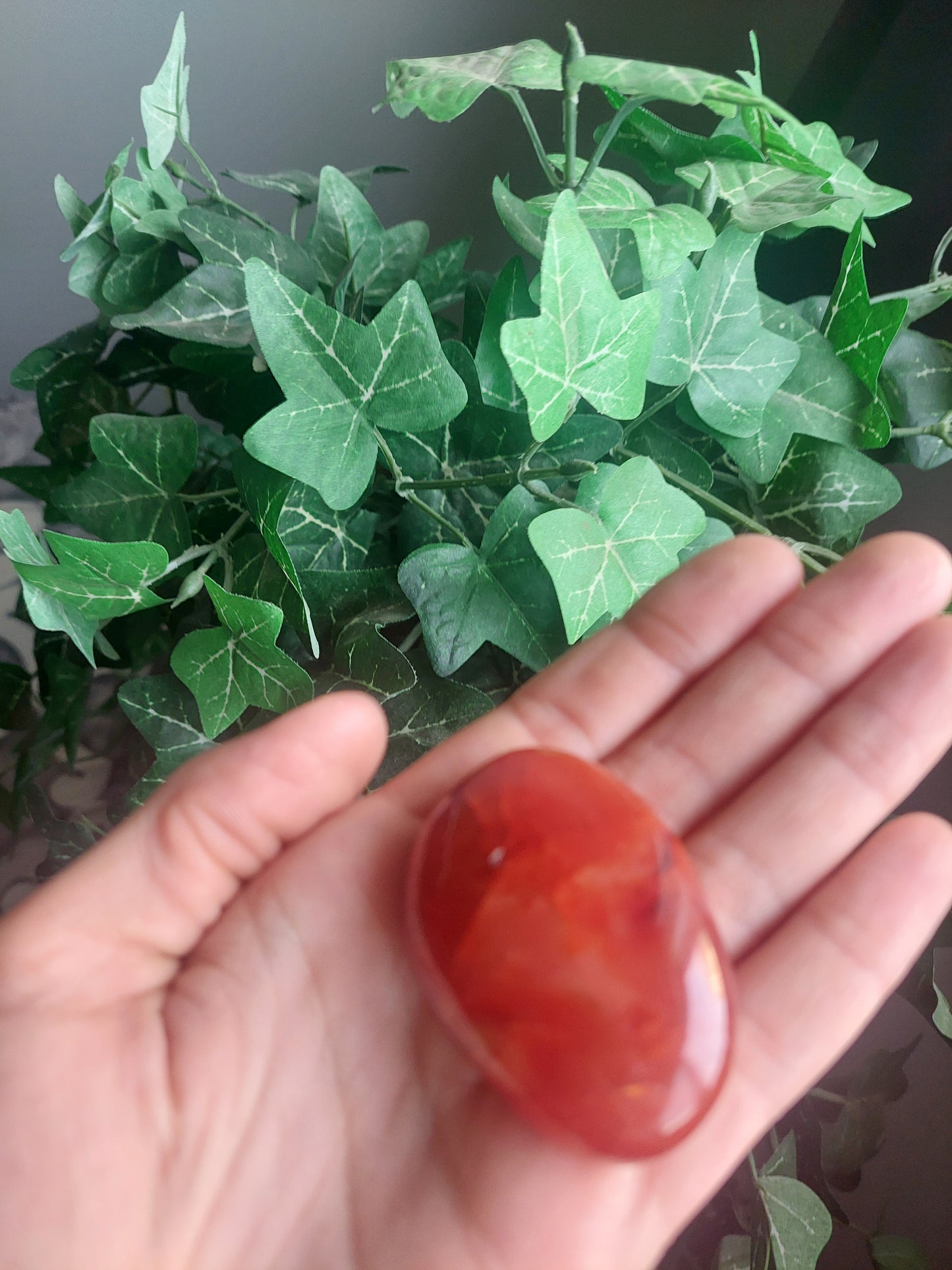 Carnelian Palm Stone