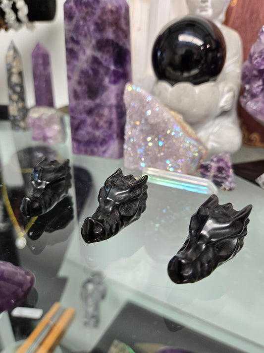 Obsidian Dragon Head